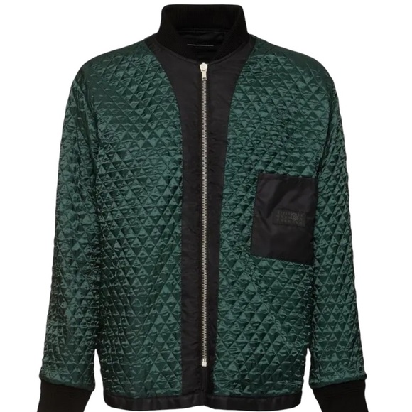 MAISON MARGIELA Reversible Padded Tech Zip Jacke Black size Men 50 W 46 - Picture 5 of 13